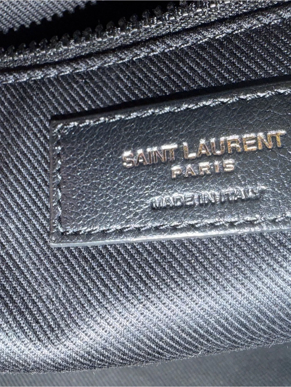 Saint Laurent Embossed Logo Leather Duffle Bag – Black – New – Retail $3,390